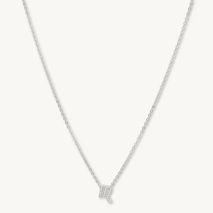 Camile Stone Necklaces Scorpio Sapphire Charm Zodiac Star Sign Necklace