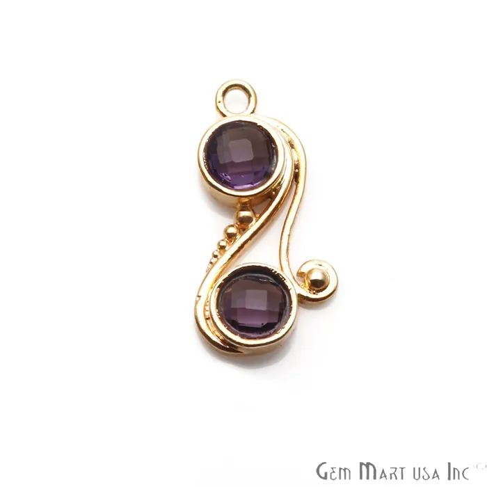 DIY Gemstone Gold Plated Dangle Connector 1pc GemmartUSA PreStyled Sets DIY Gemstone Gold Plated Dangle Connector 1pc GemmartUSA PreStyled Sets