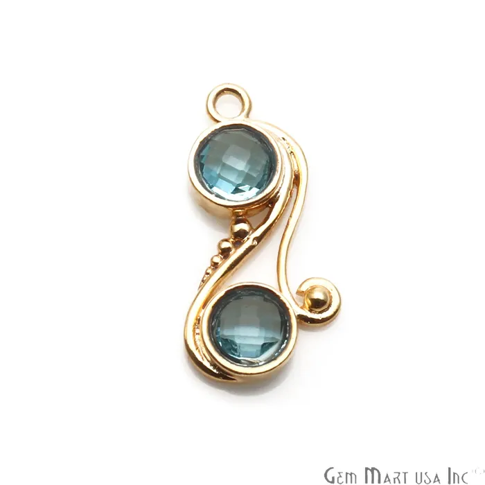 DIY Gemstone Gold Plated Dangle Connector 1pc GemmartUSA PreStyled Sets DIY Gemstone Gold Plated Dangle Connector 1pc GemmartUSA PreStyled Sets