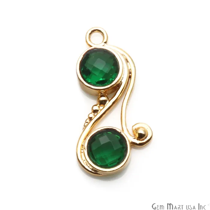 DIY Gemstone Gold Plated Dangle Connector 1pc GemmartUSA PreStyled Sets DIY Gemstone Gold Plated Dangle Connector 1pc GemmartUSA PreStyled Sets