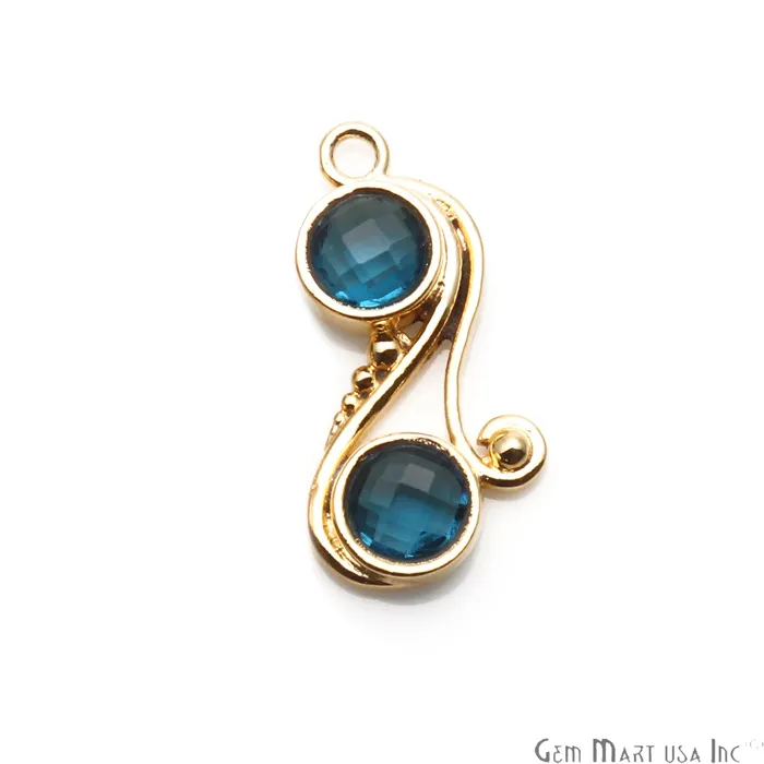 DIY Gemstone Gold Plated Dangle Connector 1pc GemmartUSA PreStyled Sets DIY Gemstone Gold Plated Dangle Connector 1pc GemmartUSA PreStyled Sets