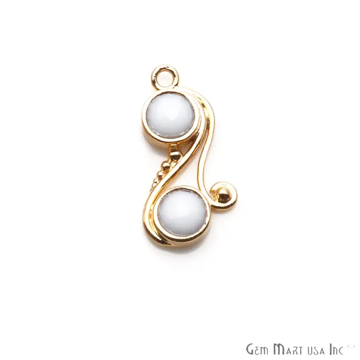 DIY Gemstone Gold Plated Dangle Connector 1pc GemmartUSA PreStyled Sets DIY Gemstone Gold Plated Dangle Connector 1pc GemmartUSA PreStyled Sets