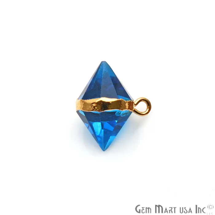 Double Cone 16x12mm Gold Gemstone Pendant Connector GemMartUSA PreStyled Sets