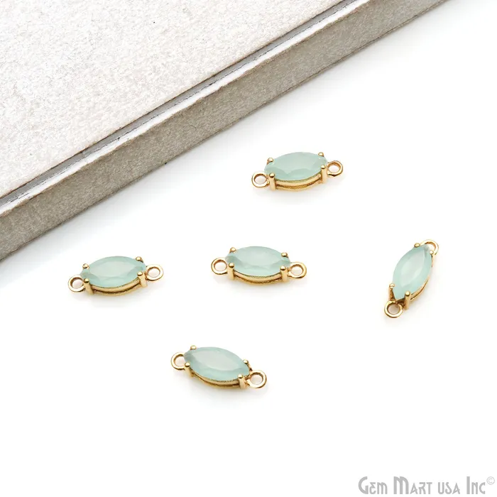 Faceted Marquise 5x10mm Prong Gold Plated Double Bail Connector GemMartUSA PreStyled Sets Faceted Marquise 5x10mm Prong Gold Plated Double Bail Connector GemMartUSA PreStyled Sets