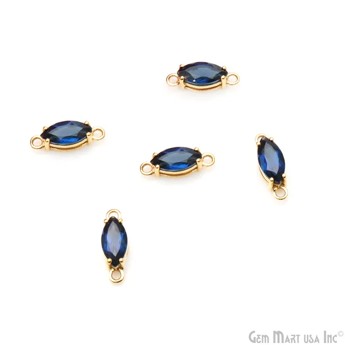 Faceted Marquise 5x10mm Prong Gold Plated Double Bail Connector GemMartUSA PreStyled Sets Faceted Marquise 5x10mm Prong Gold Plated Double Bail Connector GemMartUSA PreStyled Sets