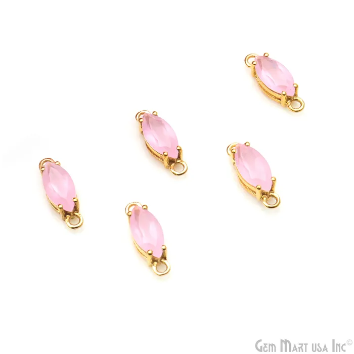 Faceted Marquise 5x10mm Prong Gold Plated Double Bail Connector GemMartUSA PreStyled Sets Faceted Marquise 5x10mm Prong Gold Plated Double Bail Connector GemMartUSA PreStyled Sets