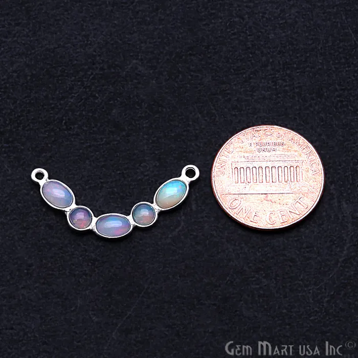 GemmartUSA DIY Ethiopian Opal October Birthstone 28x5mm Chandelier Finding Component Pick Plating 13090 Necklaces