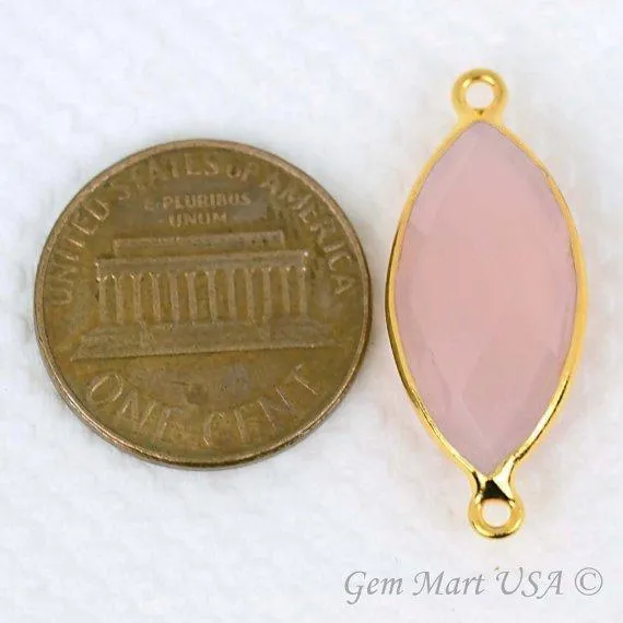 GemMartUSA Marquise 10x20mm Double Bail Gold Bezel Gemstone Connector PreStyled Sets GemMartUSA Marquise 10x20mm Double Bail Gold Bezel Gemstone Connector PreStyled Sets