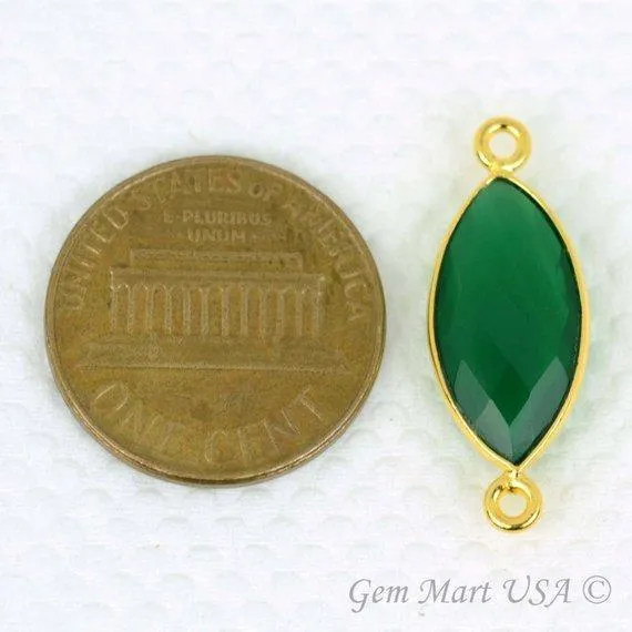 GemMartUSA Marquise 10x20mm Double Bail Gold Bezel Gemstone Connector PreStyled Sets GemMartUSA Marquise 10x20mm Double Bail Gold Bezel Gemstone Connector PreStyled Sets