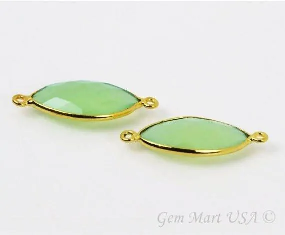 GemMartUSA Marquise 10x20mm Double Bail Gold Bezel Gemstone Connector PreStyled Sets GemMartUSA Marquise 10x20mm Double Bail Gold Bezel Gemstone Connector PreStyled Sets