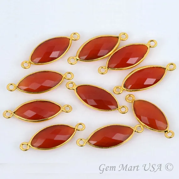 GemMartUSA Marquise 10x20mm Double Bail Gold Bezel Gemstone Connector PreStyled Sets GemMartUSA Marquise 10x20mm Double Bail Gold Bezel Gemstone Connector PreStyled Sets