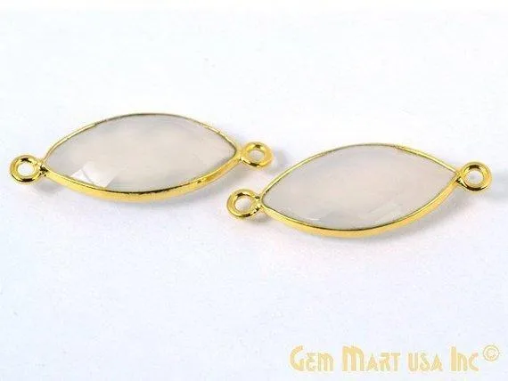 GemMartUSA Marquise 10x20mm Double Bail Gold Bezel Gemstone Connector PreStyled Sets GemMartUSA Marquise 10x20mm Double Bail Gold Bezel Gemstone Connector PreStyled Sets