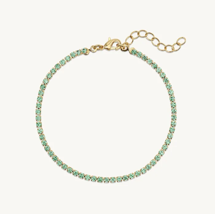 Ideaure Jewlery Bracelets Fiona Gemstone Tennis Bracelet