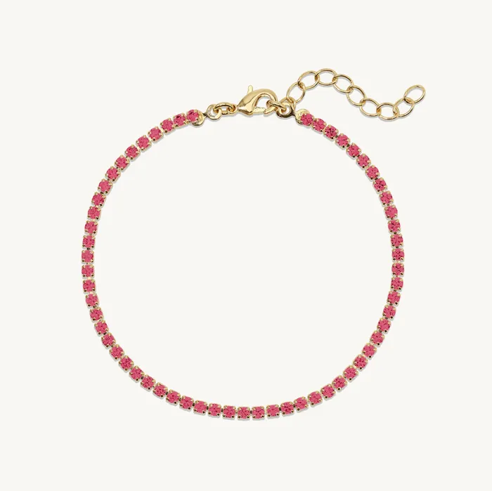 Ideaure Jewlery Bracelets Fiona Gemstone Tennis Bracelet