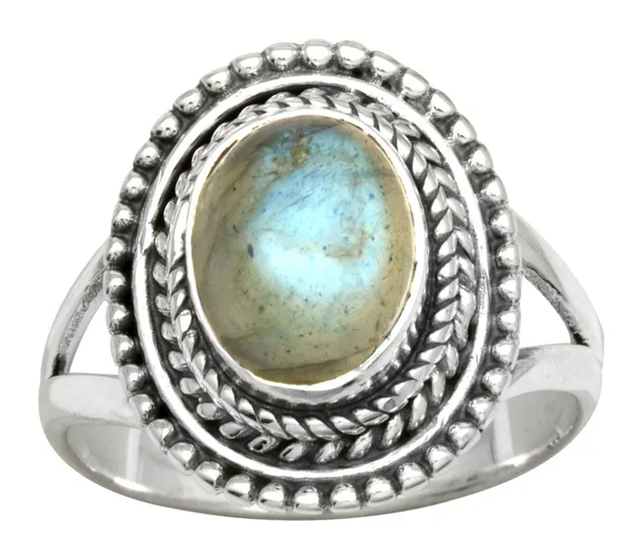 Labradorite Solid 925 Sterling Silver Ring Jewelry YoTreasure Rings