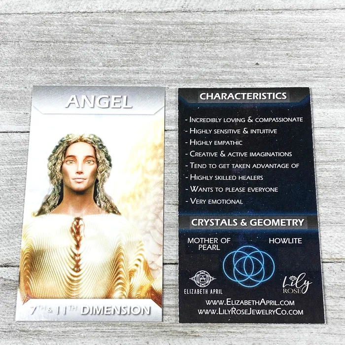 Lily Rose Jewelry Co Bracelets 8mm Elizabeth April Channeled Angel Sacred Geometry Limited Edition Cosmic Species Stretch Bracelet