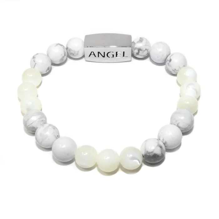 Lily Rose Jewelry Co Bracelets 8mm Elizabeth April Channeled Angel Sacred Geometry Limited Edition Cosmic Species Stretch Bracelet