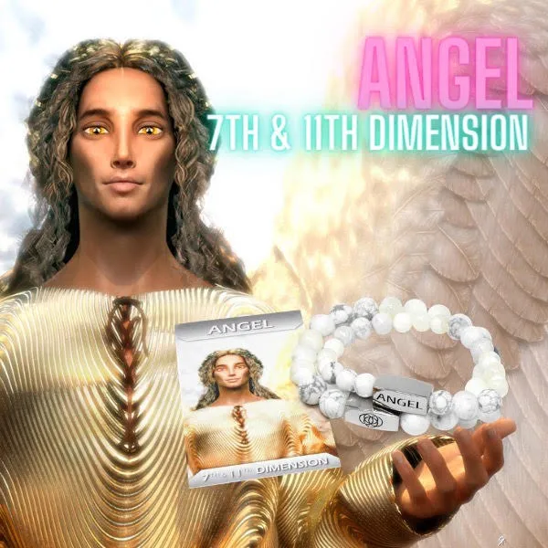 Lily Rose Jewelry Co Bracelets 8mm Elizabeth April Channeled Angel Sacred Geometry Limited Edition Cosmic Species Stretch Bracelet