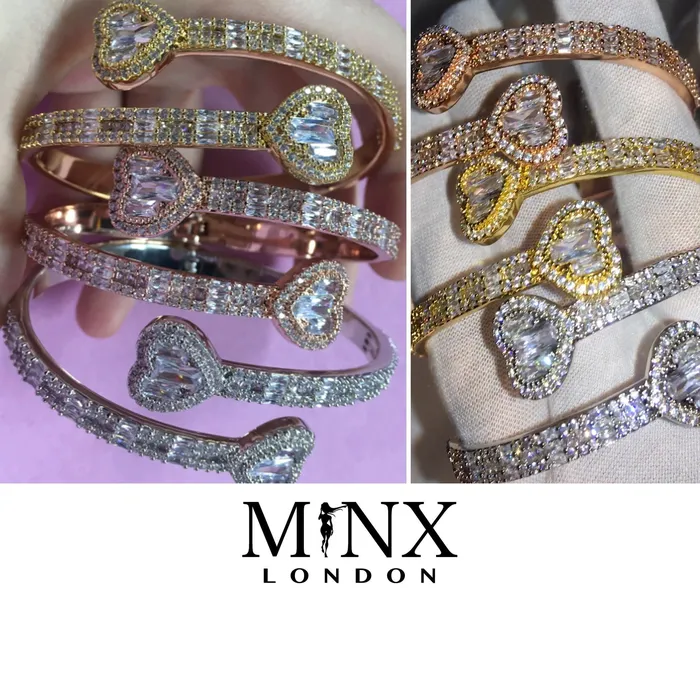 Minx London Bracelets Womens Bracelet Iced Out Bracelet Heart Bracelet Diamond Bracelet Baguette Bracelet Iced Out Bracelets Cuff Bracelet Bangle Minx London Bracelets Womens Bracelet Iced Out Bracelet Heart Bracelet Diamond Bracelet Baguette Bracelet Iced Out Bracelets Cuff Bracelet Bangle