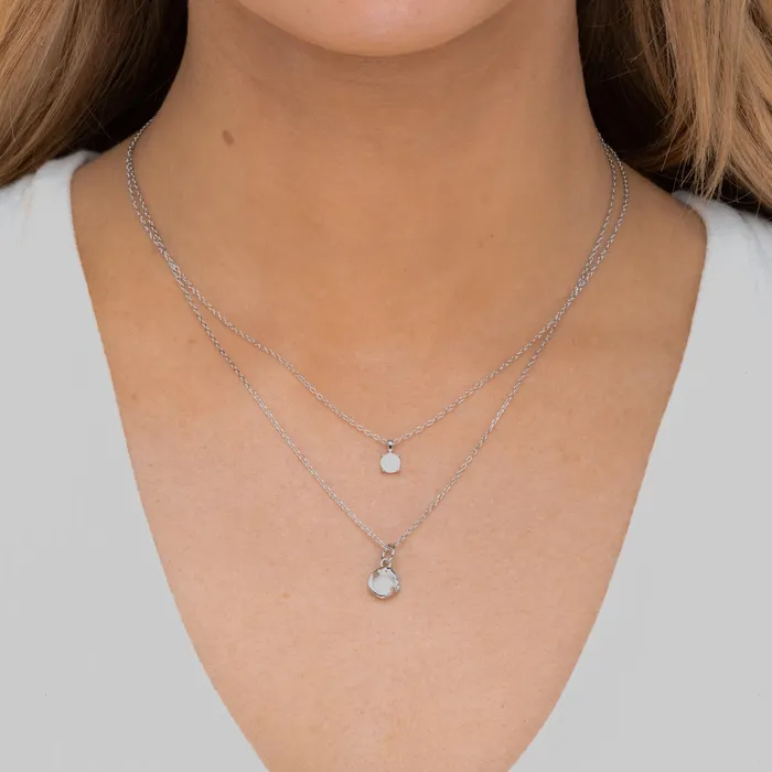 Necklaces Classic Opal Pendant Necklace Camile Stone