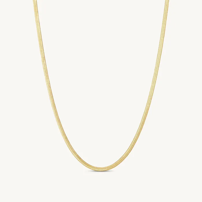 Necklaces Ideaure Jewelry Giovanna Herringbone Chain Necklace