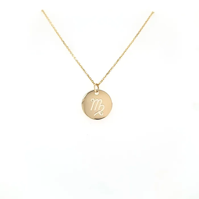 PreStyled Sets 14k Yellow Gold Virgo Sign Cutout Pendant I7214 Stuller