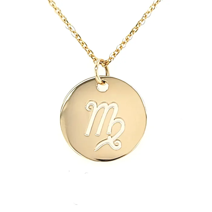 PreStyled Sets 14k Yellow Gold Virgo Sign Cutout Pendant I7214 Stuller