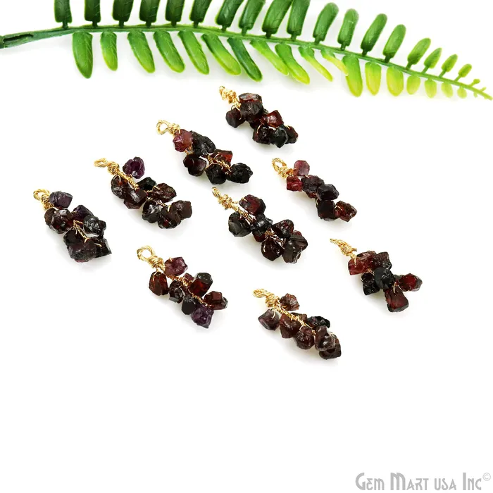 PreStyled Sets DIY Rough Gemstones 30x10mm Gold Wire Wrapped Connector Pendant 1pc GemmartUSA PreStyled Sets DIY Rough Gemstones 30x10mm Gold Wire Wrapped Connector Pendant 1pc GemmartUSA