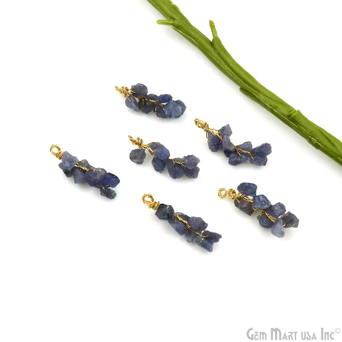PreStyled Sets GemmartUSA DIY Rough Gemstones 38x14mm Gold Wire Wrapped Connector Pendant 1pc PreStyled Sets GemmartUSA DIY Rough Gemstones 38x14mm Gold Wire Wrapped Connector Pendant 1pc