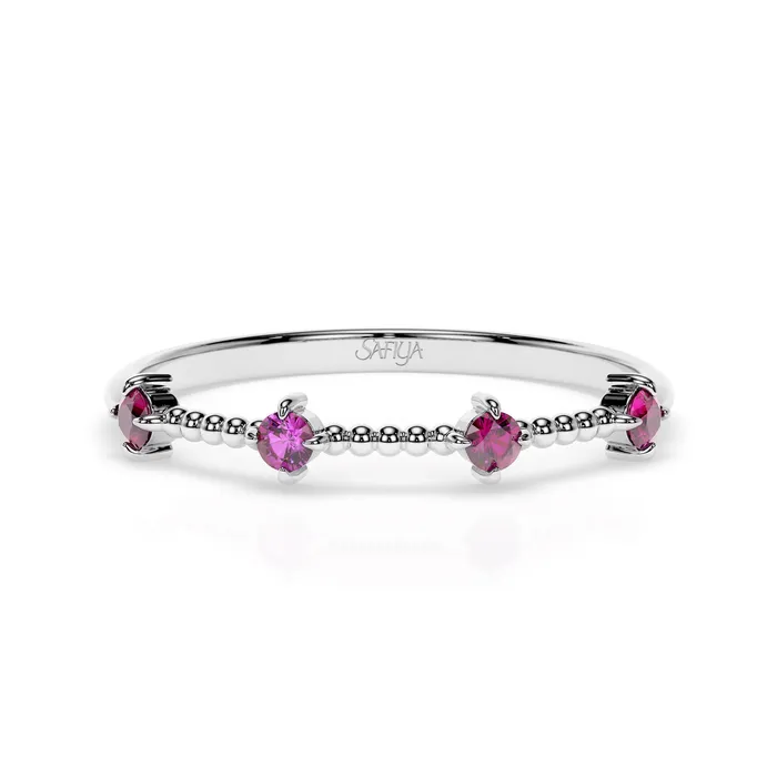 Precious Bonds 18K White Gold Natural Alexandrite Ring Safiya Jewels Rings