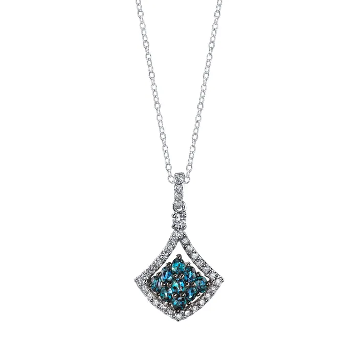 Safiya Jewels PreStyled Sets Heaven Sent 18K White Gold Natural Alexandrite Pendant Safiya Jewels PreStyled Sets Heaven Sent 18K White Gold Natural Alexandrite Pendant