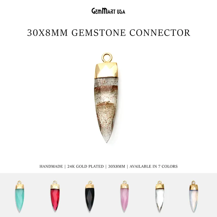 Triangle Shape Gold Electroplated Bracelet Charms Pendant Connector GemMartUSA Bracelets Triangle Shape Gold Electroplated Bracelet Charms Pendant Connector GemMartUSA Bracelets
