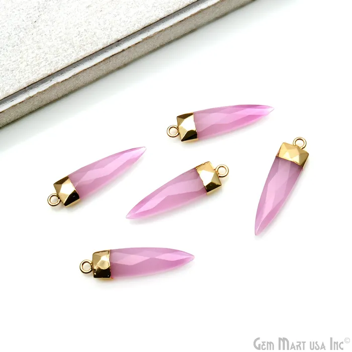 Triangle Shape Gold Electroplated Bracelet Charms Pendant Connector GemMartUSA Bracelets Triangle Shape Gold Electroplated Bracelet Charms Pendant Connector GemMartUSA Bracelets