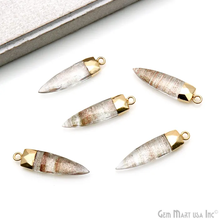 Triangle Shape Gold Electroplated Bracelet Charms Pendant Connector GemMartUSA Bracelets Triangle Shape Gold Electroplated Bracelet Charms Pendant Connector GemMartUSA Bracelets