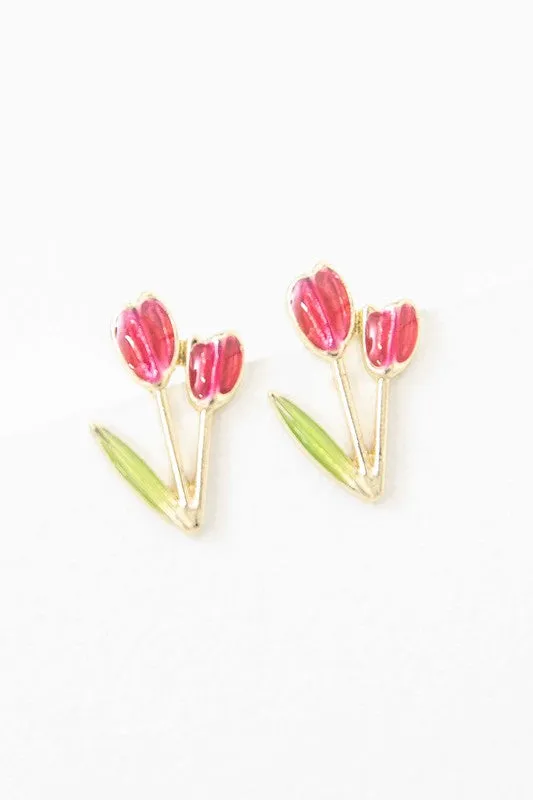Tulip Post Earrings Lovoda Earrings