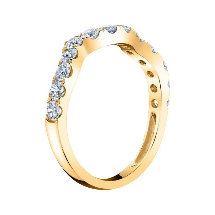 TVON Rings 14K 087cttw VS White Diamond Band Ring