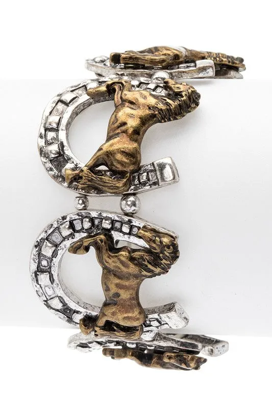 Western Horse Stretch Bracelet LA Jewelry Plaza Bracelets Western Horse Stretch Bracelet LA Jewelry Plaza Bracelets